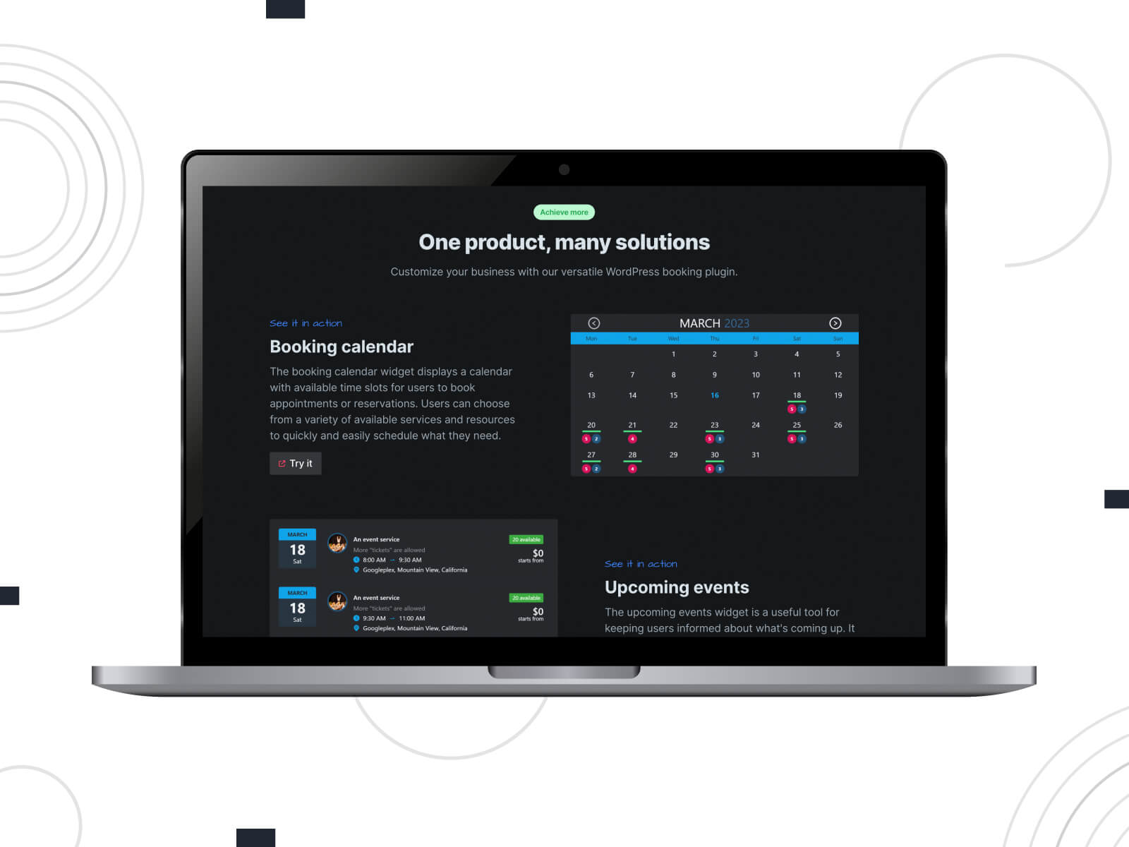 Team Booking - one of the best WordPress calendar plugins for appointment booking.