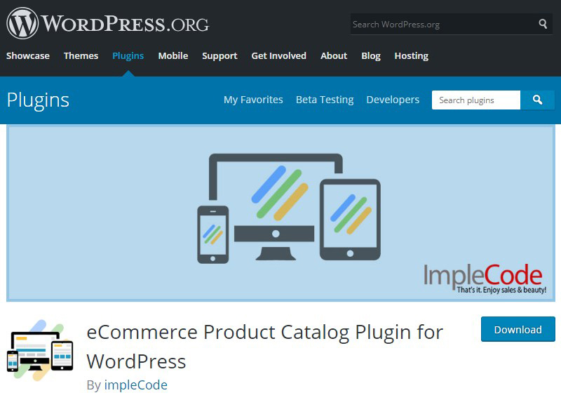 Product Catalog Plugin WordPress