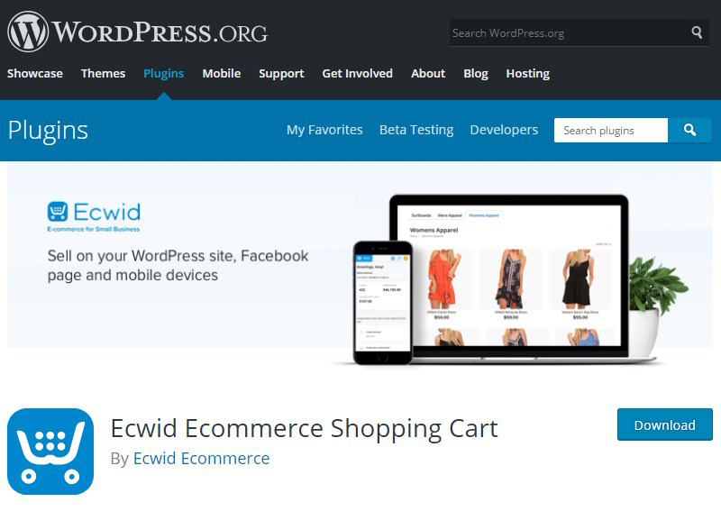 Ecwid WordPress online shop plugin