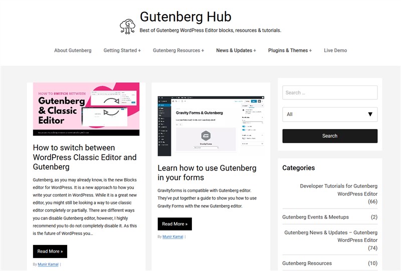 beginner wordpress resources gutenberg hub