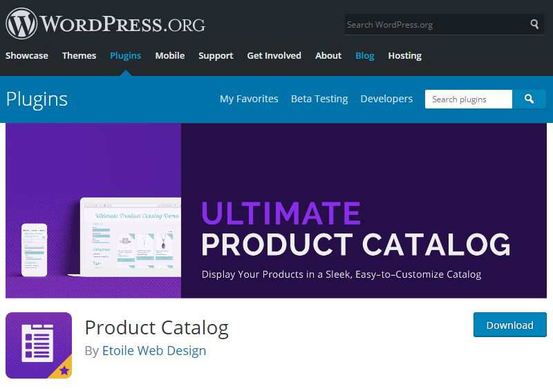 Ultimate Product Catalog WordPress plugin