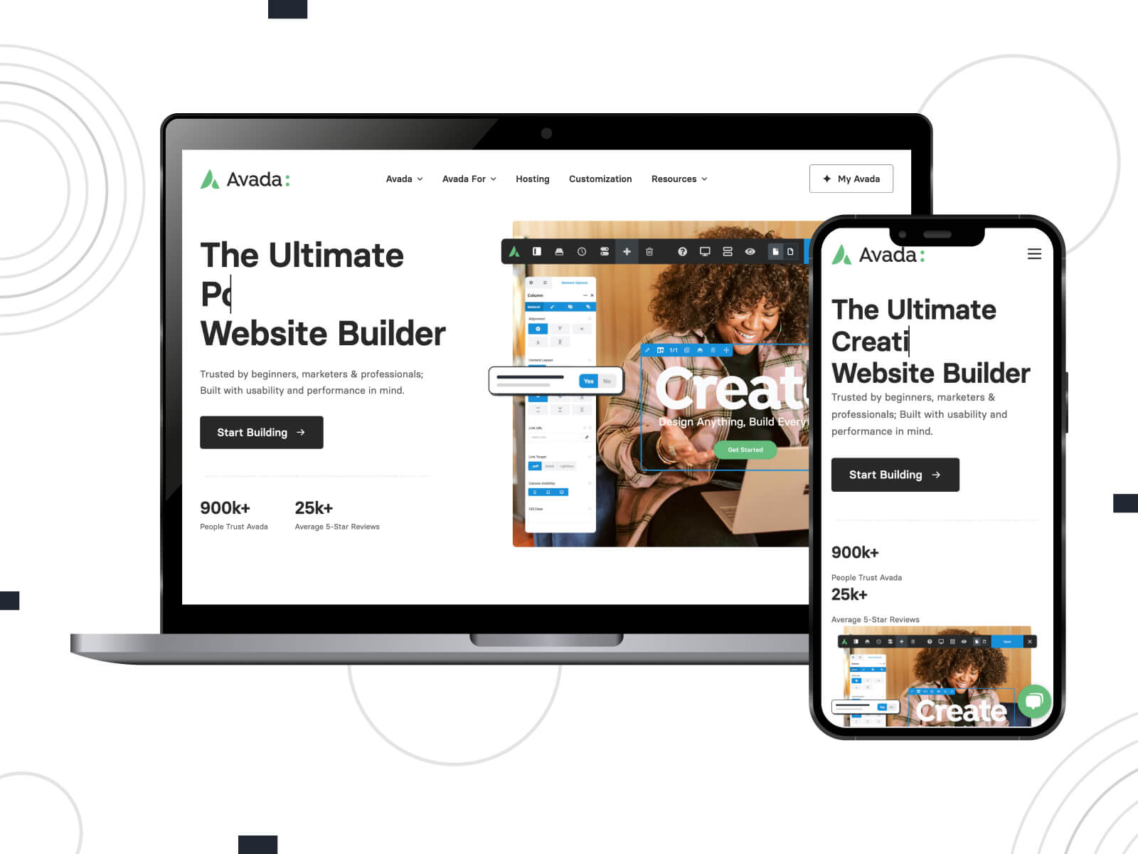 Snapshot of Avada - light, inviting, this premium theme stands out as one of the top WordPress themes with its advanced features for professional sites in light gray, dark gray, and dim gray color combination.