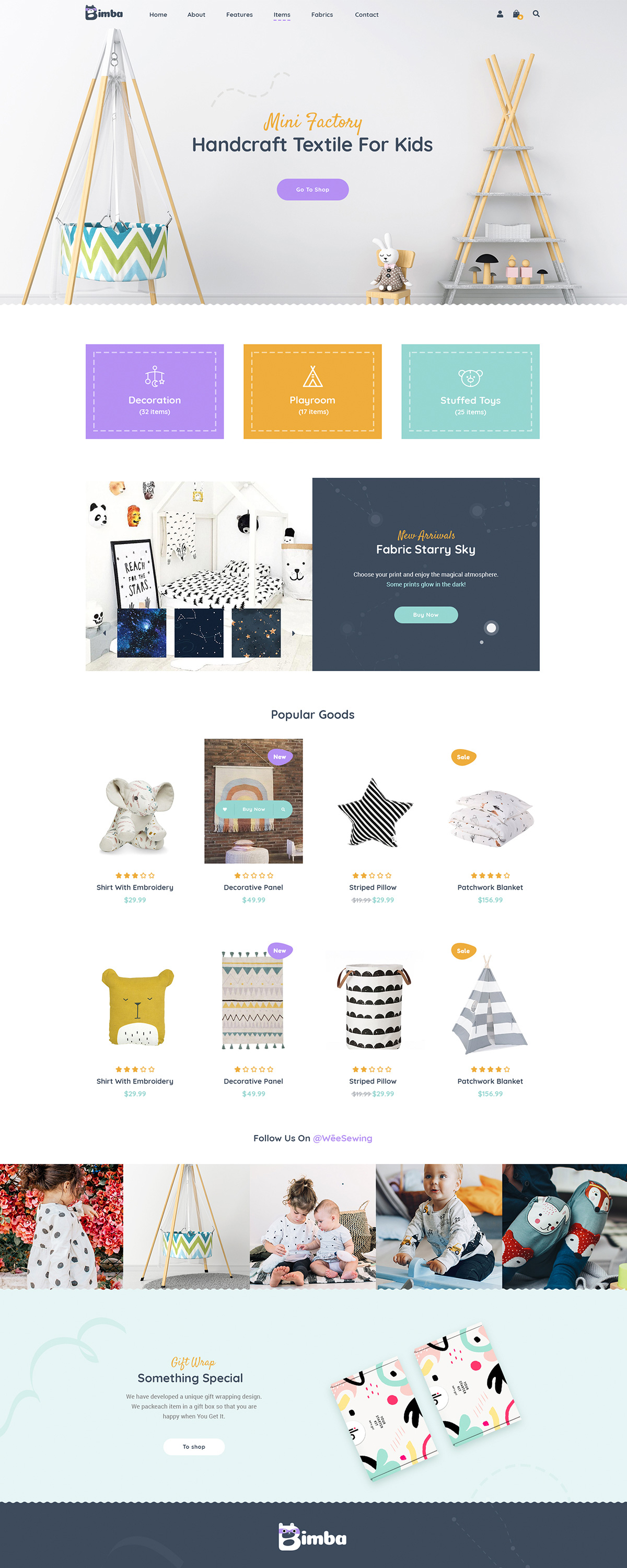 Bimba Handmade Craft Wordpress Theme Motopress