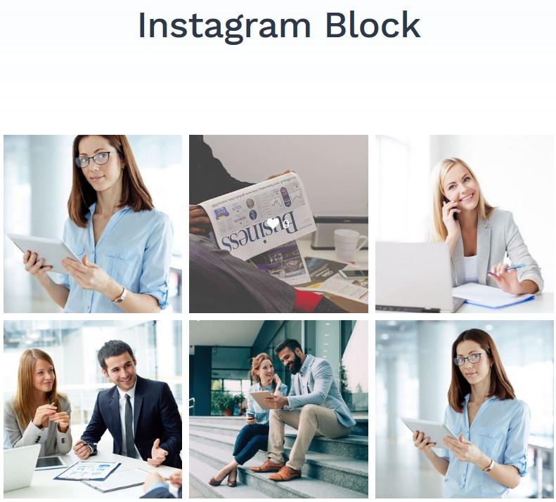 getwid instagram block