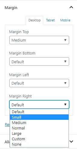 getwid spacing section block in gutenberg blocks