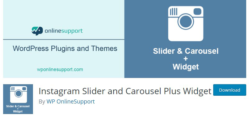 Instagram Slider and Carousel WordPress plugin