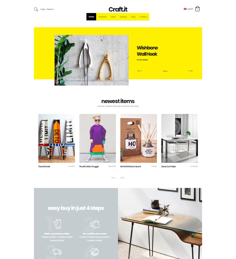 Craftit WordPress handmade shop theme