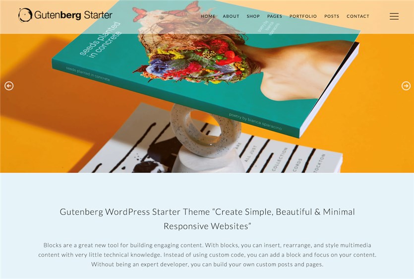 Gutenberg Starter free WordPress theme