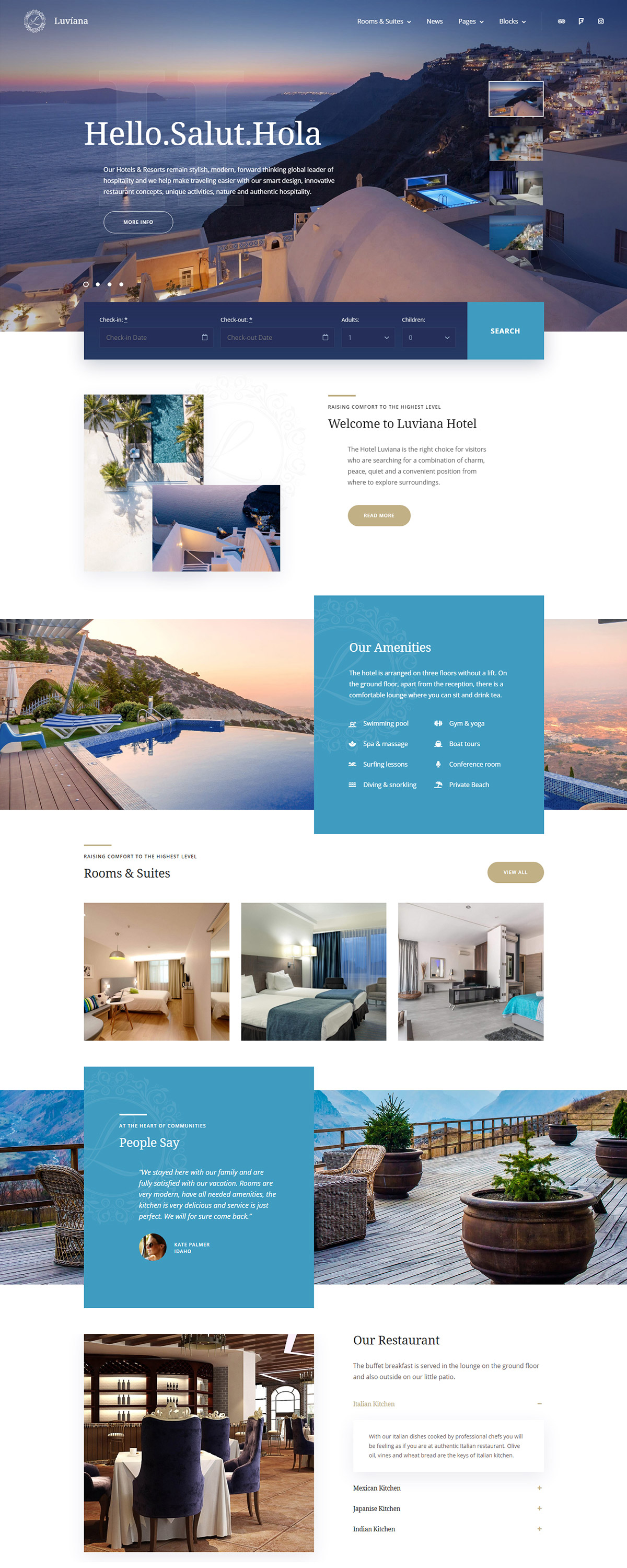 Create A Stunning Hotel Website With Luviana - Professional WordPress ...