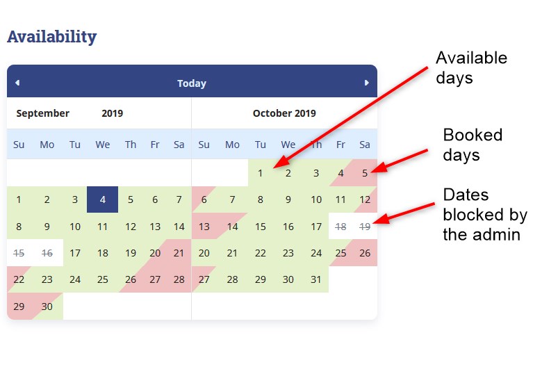 alpenhouse availability calendar