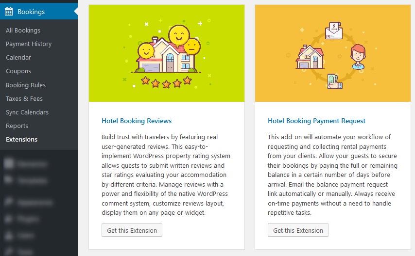 extensions wordpress hotel booking