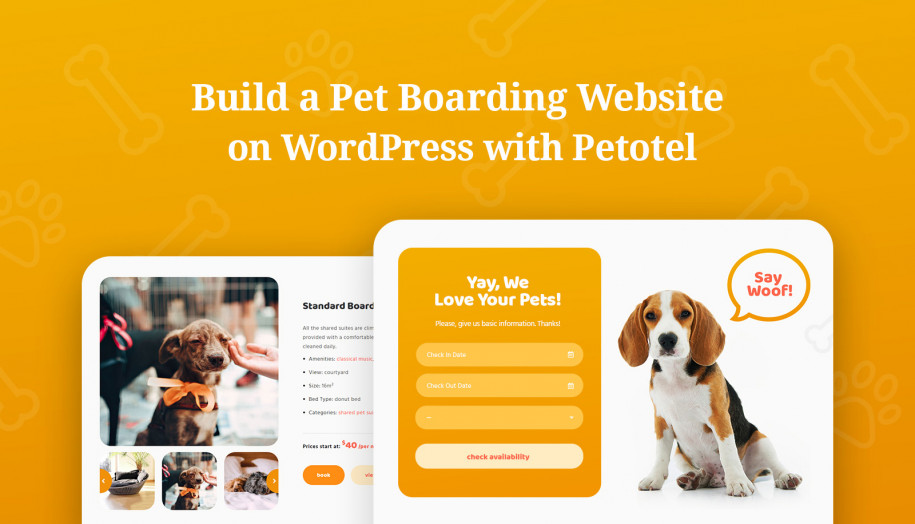 pet website template