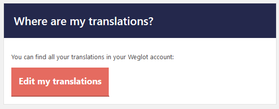 notification about translation account