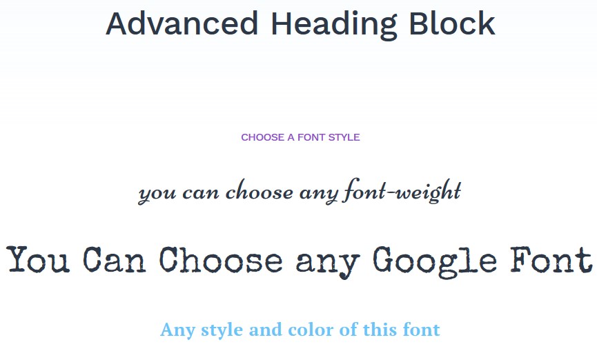 Advanced Heading Block – Getwid