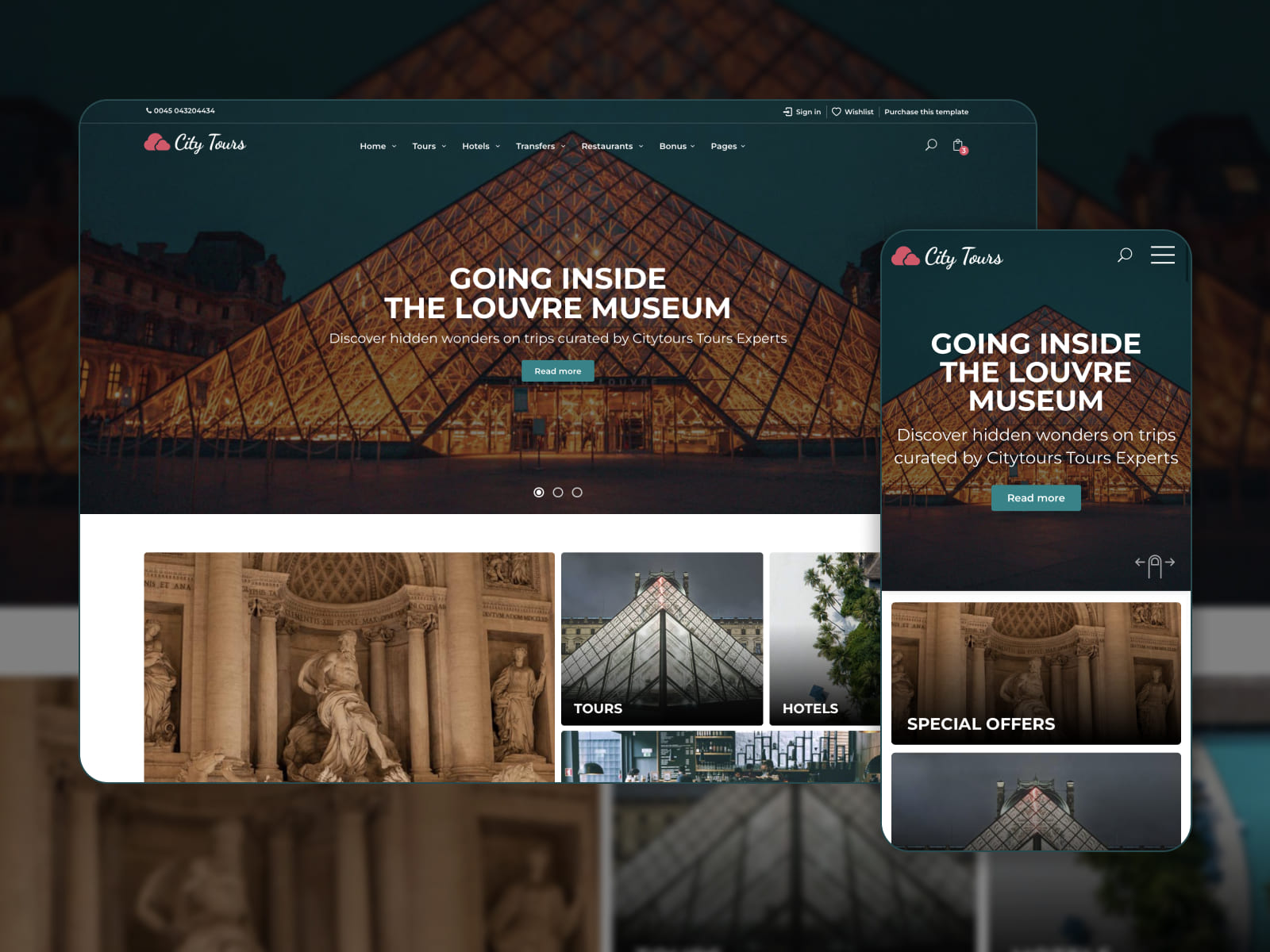 The Citytours Directory HTML website template.