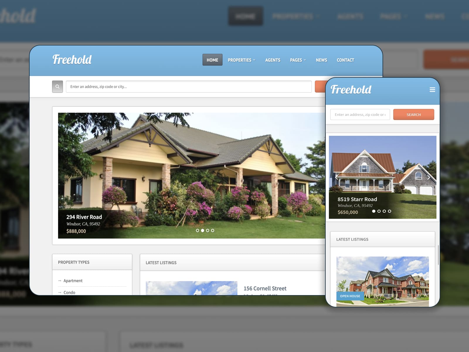 The Freehold WordPress theme for vacation rentals.