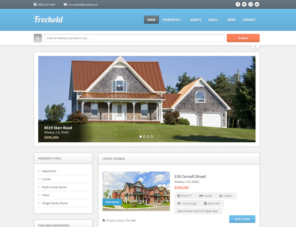 Freehold-real-estate-theme