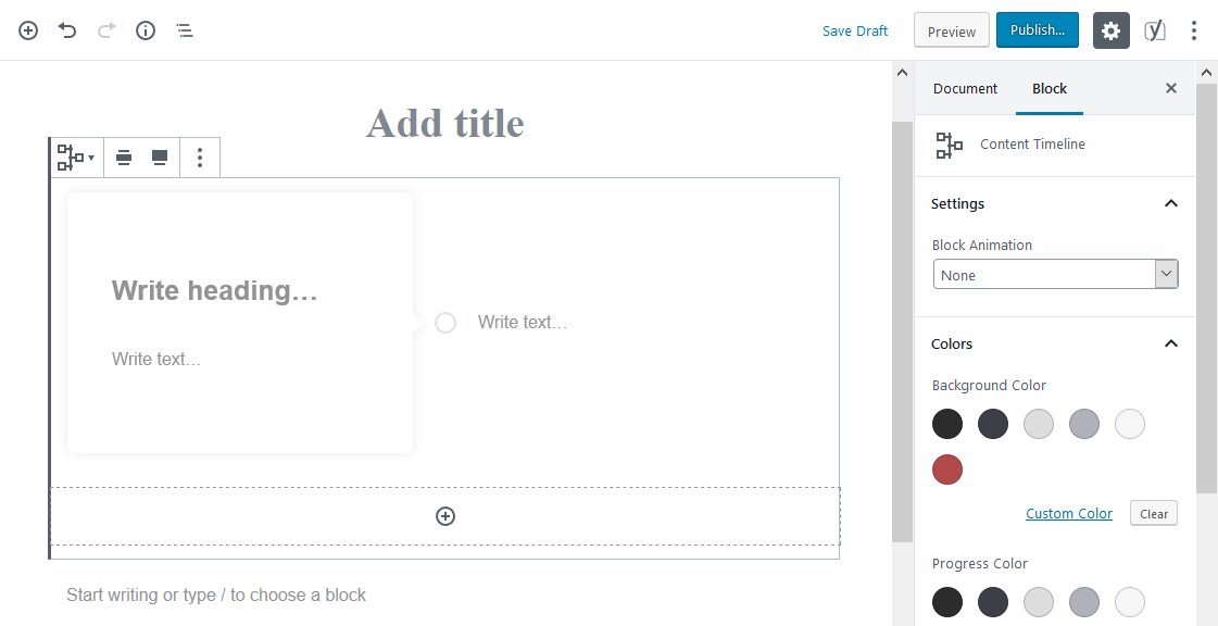 content timeline featured