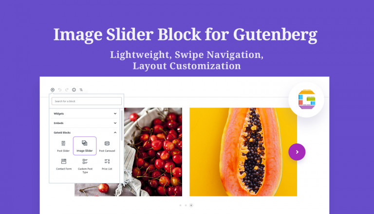 Advance Gutenberg Block For WordPress: Image Slider Block By Getwid ...