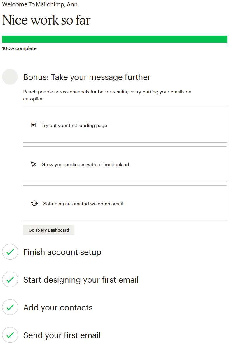 mailchimp instructions