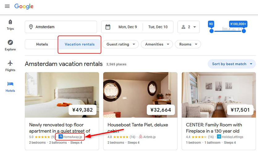 google-vacation-rentals