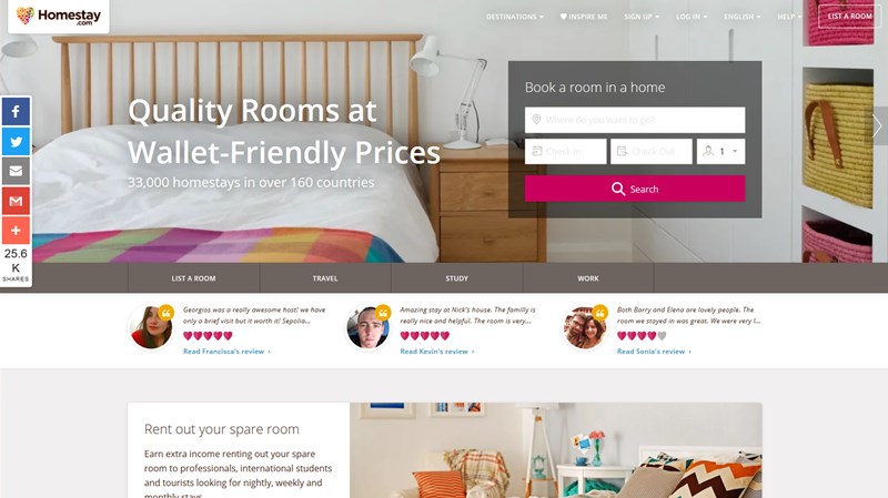 homestay airbnb alternatives