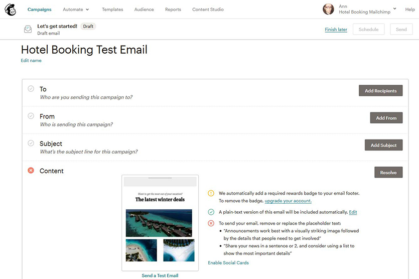 setting-up-test-email