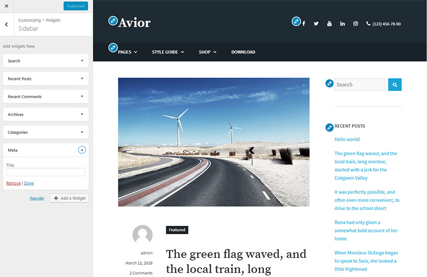 avior-free-wordpress-theme