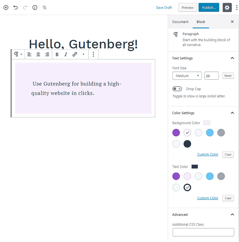 gutenberg-blocks-settings