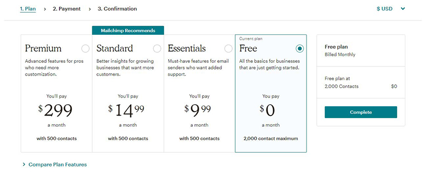 mailchimp-plans