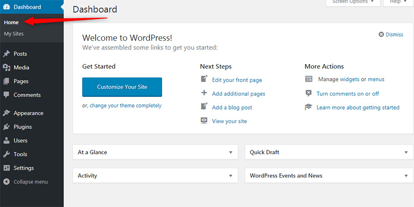 wordpress-dashboard