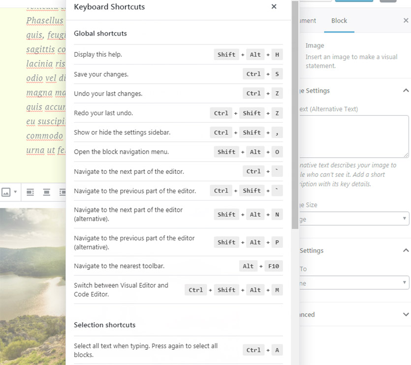 wordpress-keyboard-shortcuts