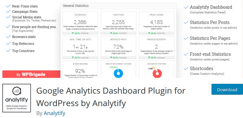 analytify wp plugin