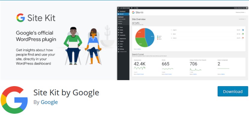 sitekit wordpress google analytics plugin