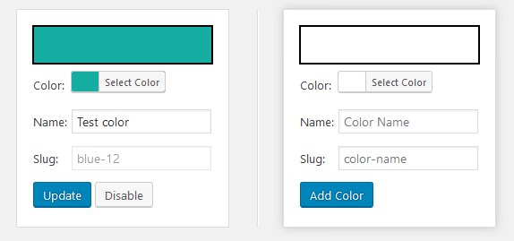 block editor colors custom colors gutenberg