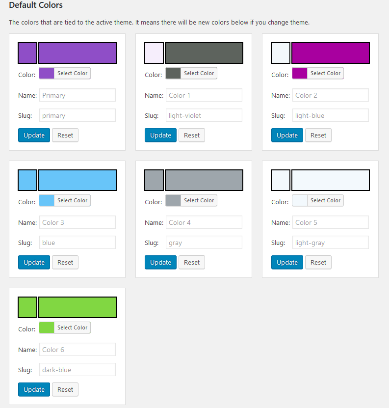 Color Palette – WordPress plugin