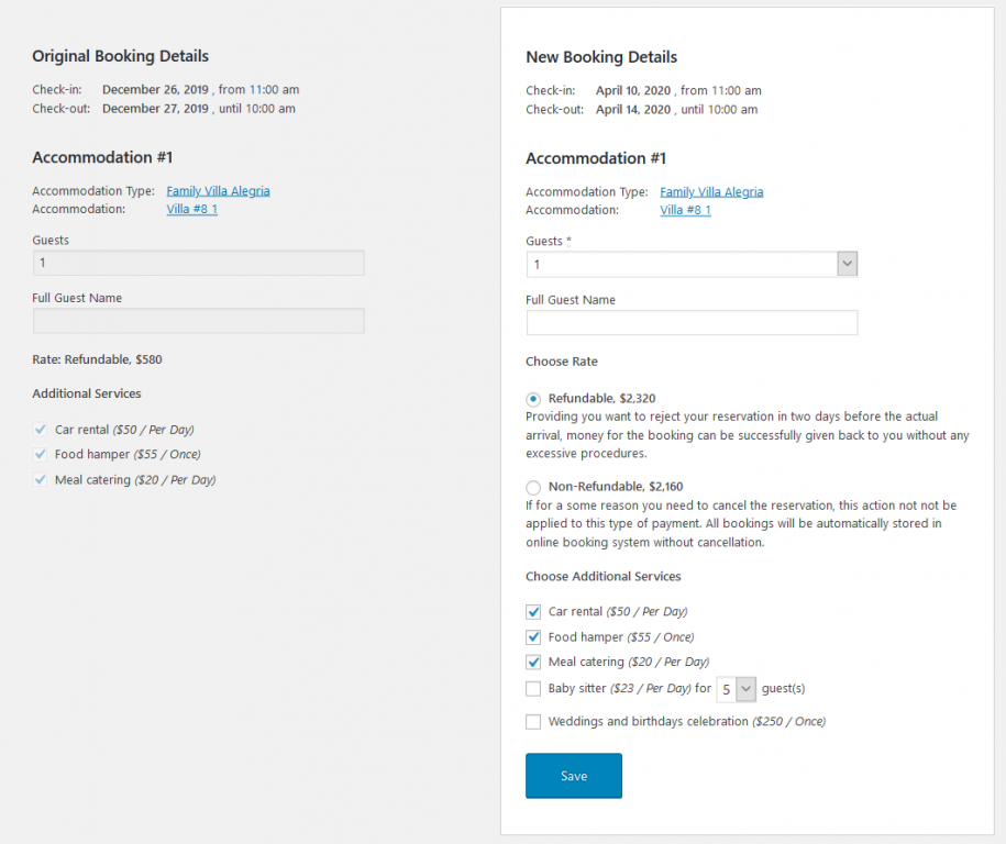 ABOUT THE REVIEW MODIFY YOUR BOOKINGS AREA visual data 2