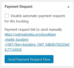 send payment request modify hotel bookings