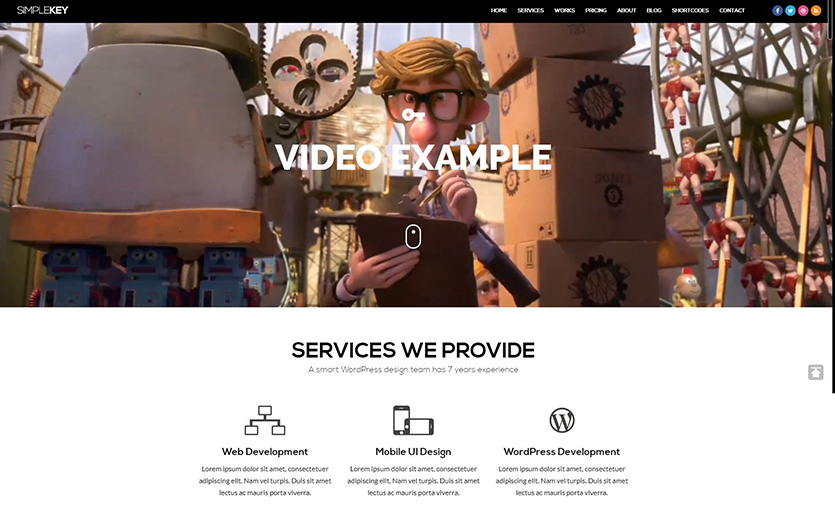 simplekey-wordpress-portfolio-theme