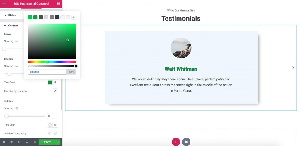 Testimonial Carousel