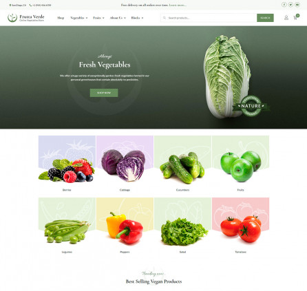 Grocery Store Website Template