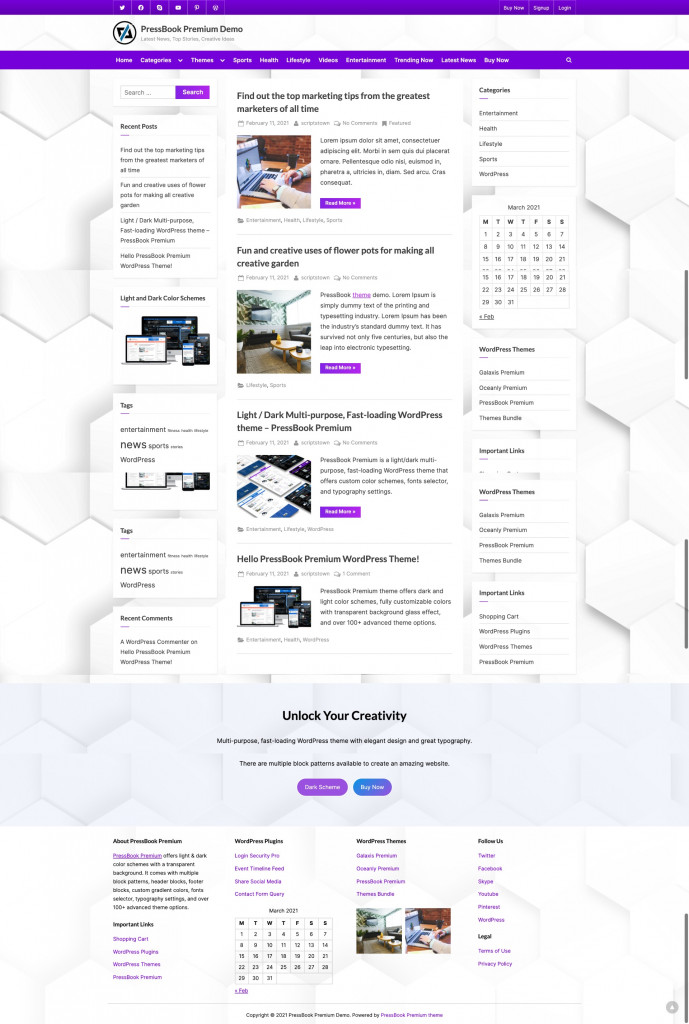 PressBook - Tema WordPress