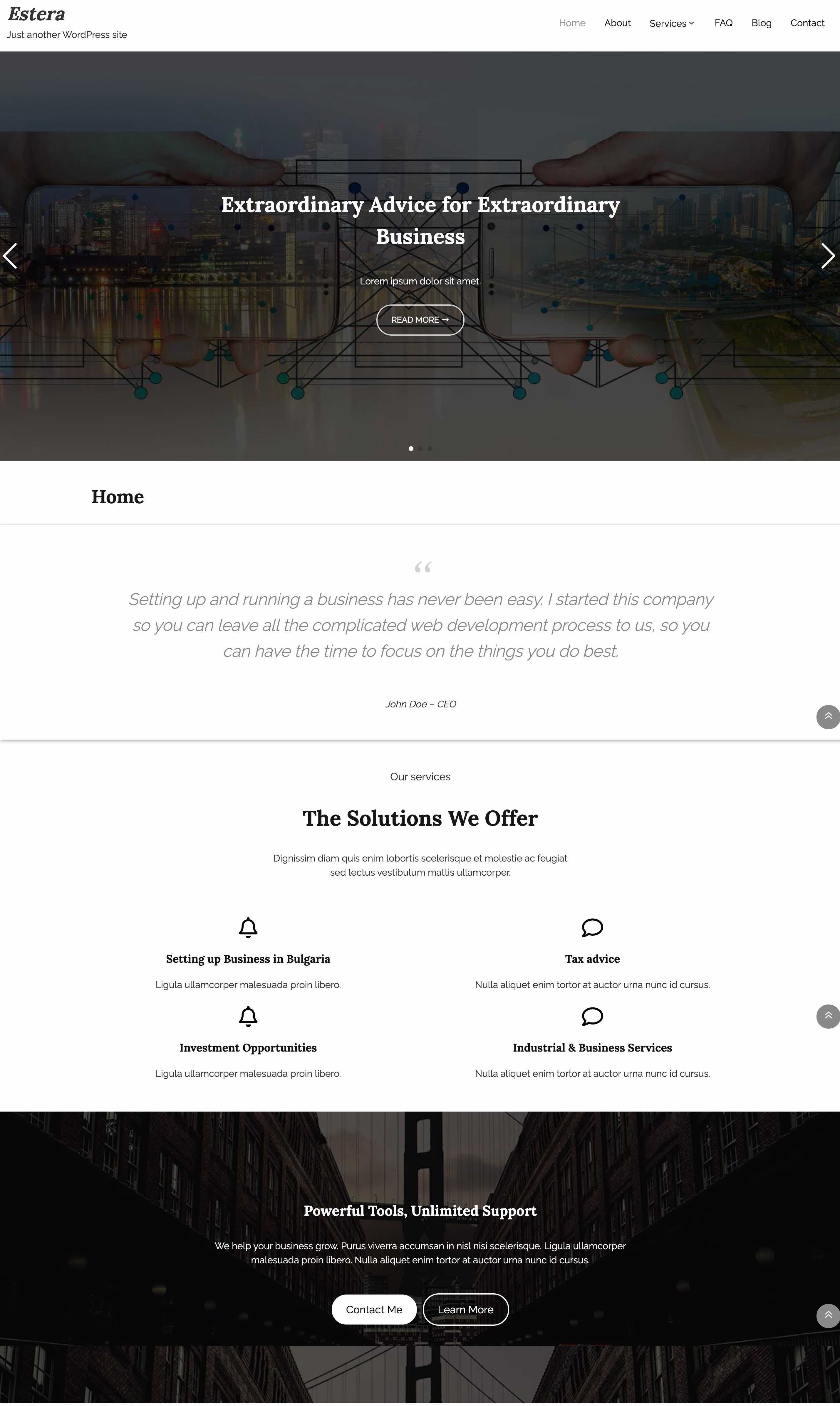 Estera WordPress Theme