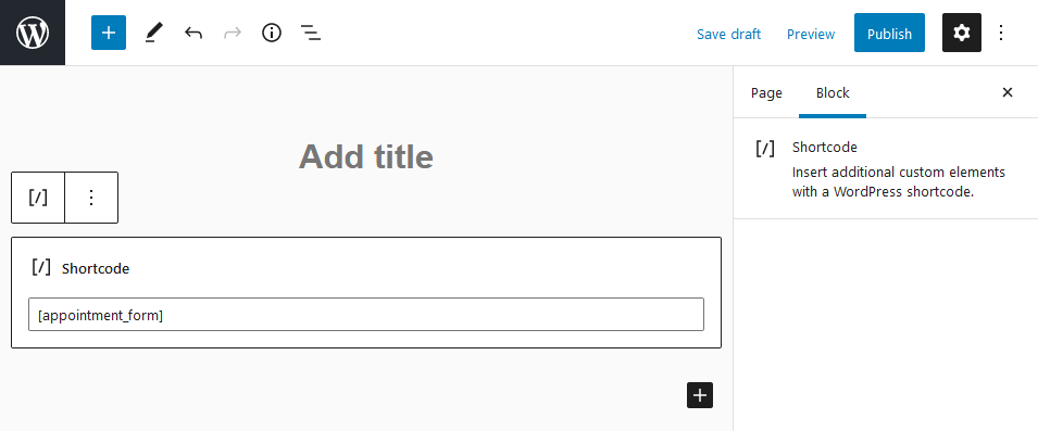 wordpress appointment form