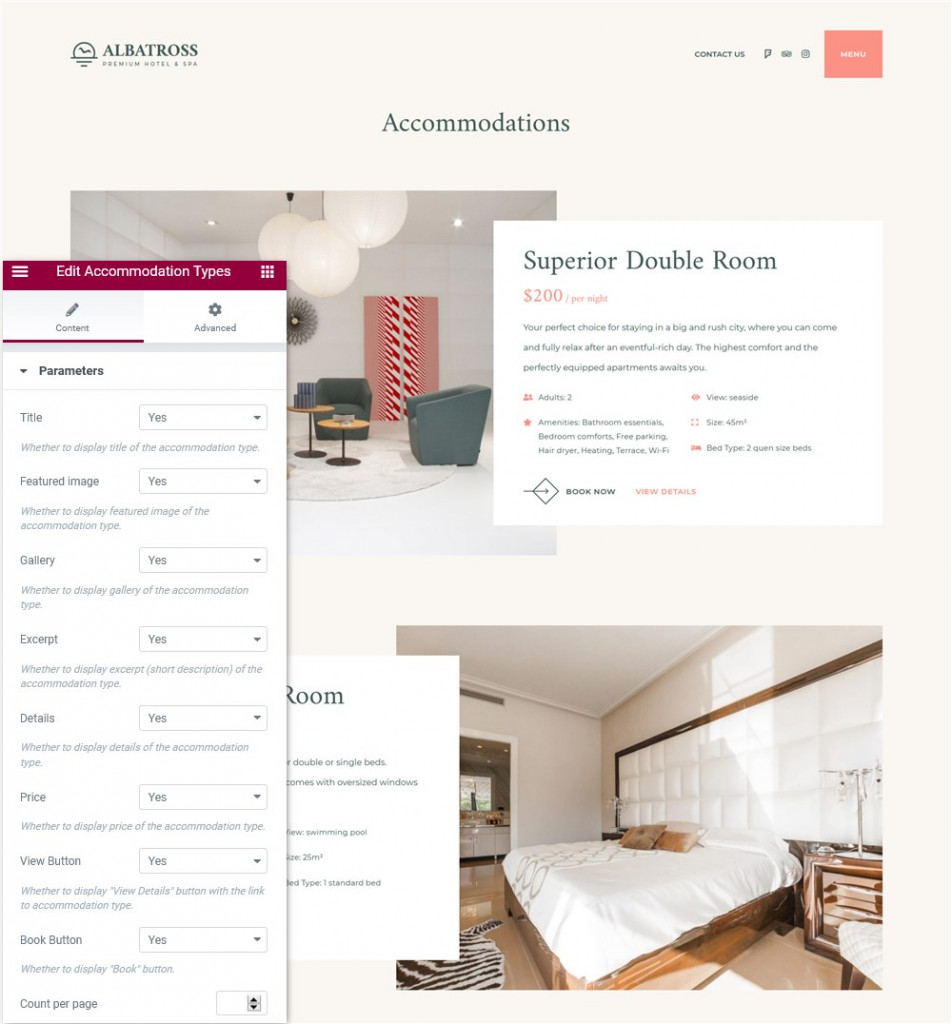 accommodation grid