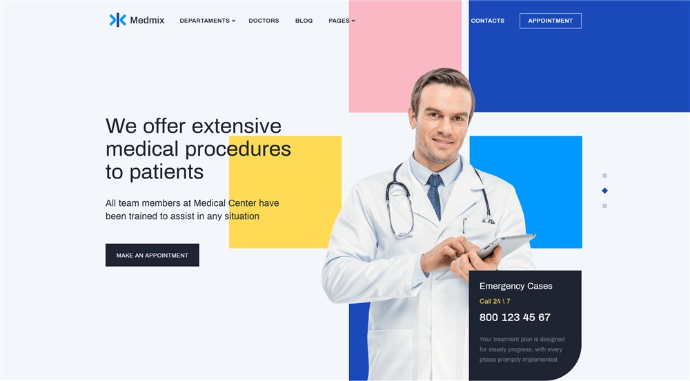 medmix medical wordpress theme