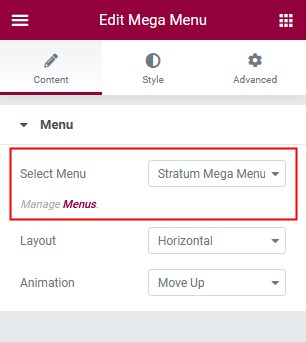 wordpress mega menu