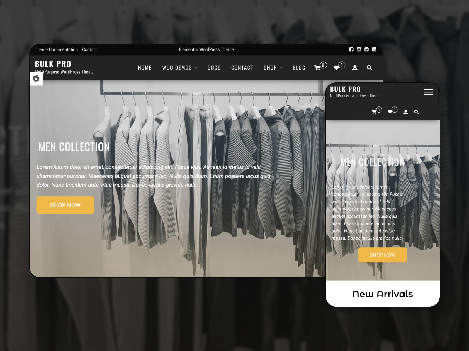 The Bulk Shop WordPress theme.