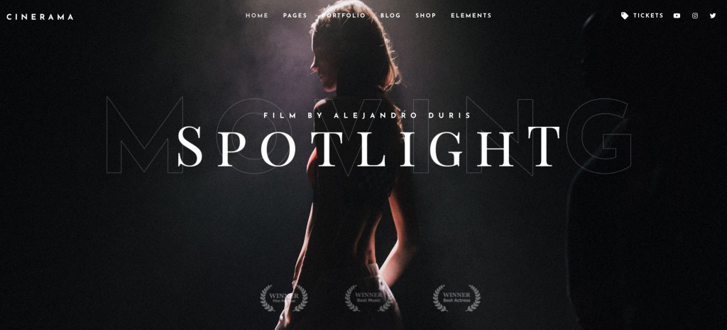 WordPress Theme for Movie Studios and Filmmakers