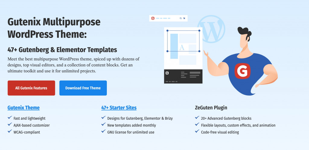 Multipurpose WordPress theme for small business